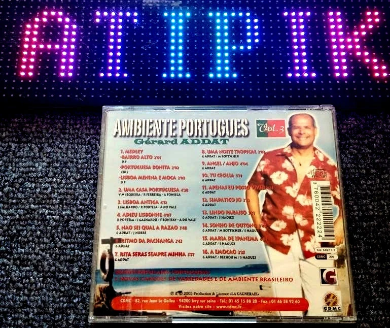 🎵 Gérard Addat - Ambiente Português Vol.3 - Fado & Brasil Raro – photo 2